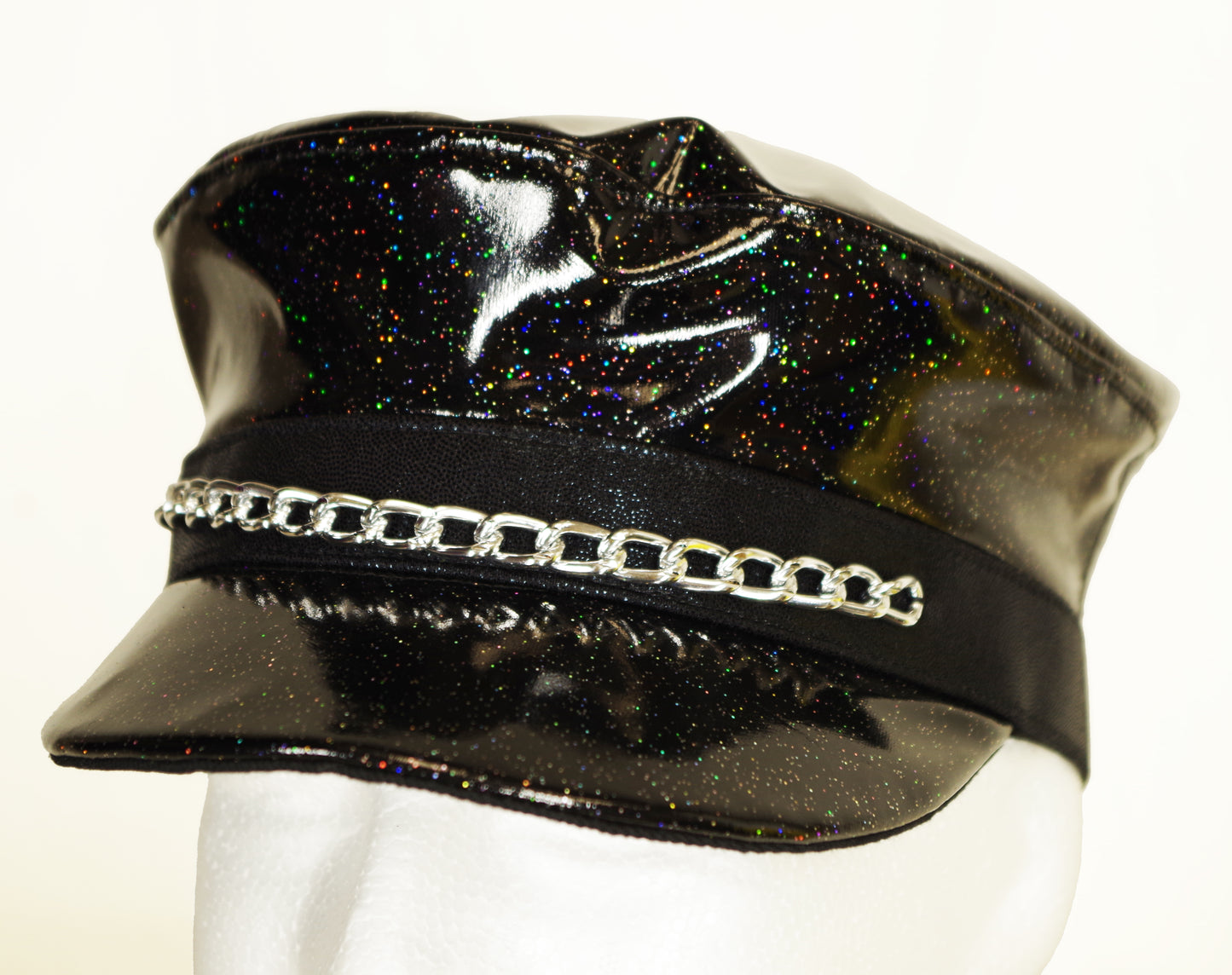 Festival Biker Cap Rave Captain's Hat Handmade in Vancouver