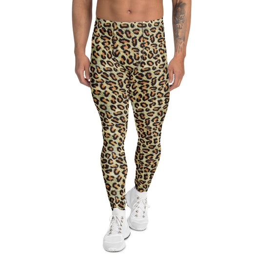 Fur Print Leopard Festival Meggings Men's Leggings
