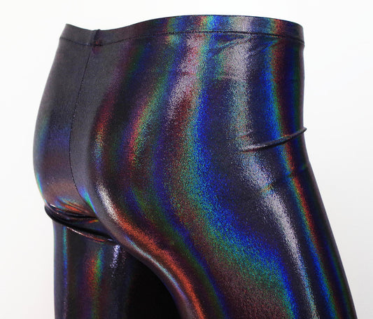 Festival Meggings for Men in Iridescent Black