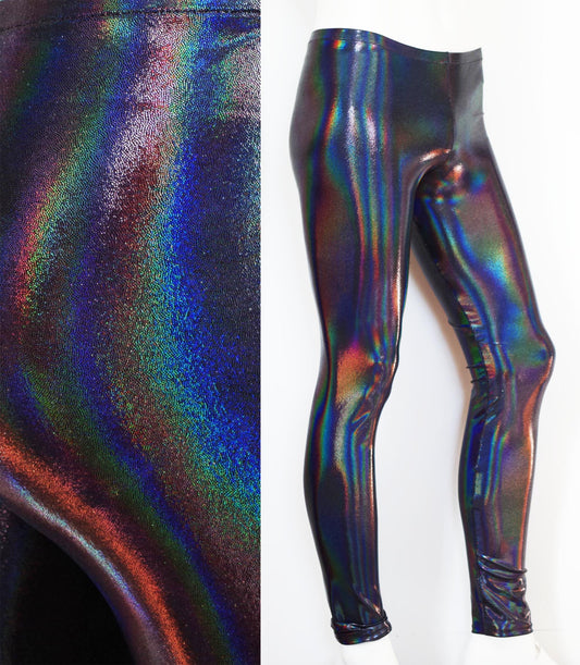 Festival Meggings for Men in Iridescent Black