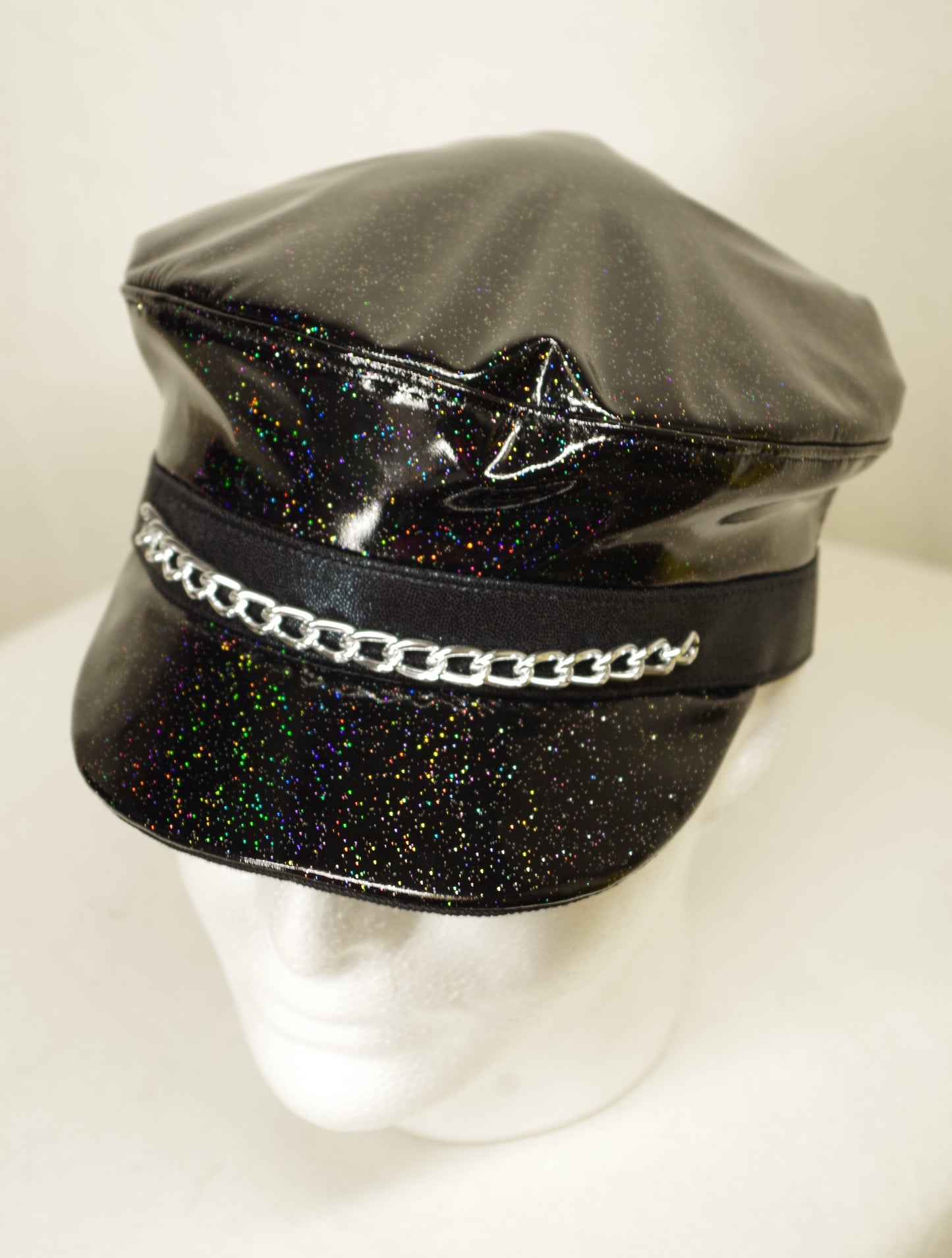Festival Biker Cap Rave Captain's Hat Handmade in Vancouver
