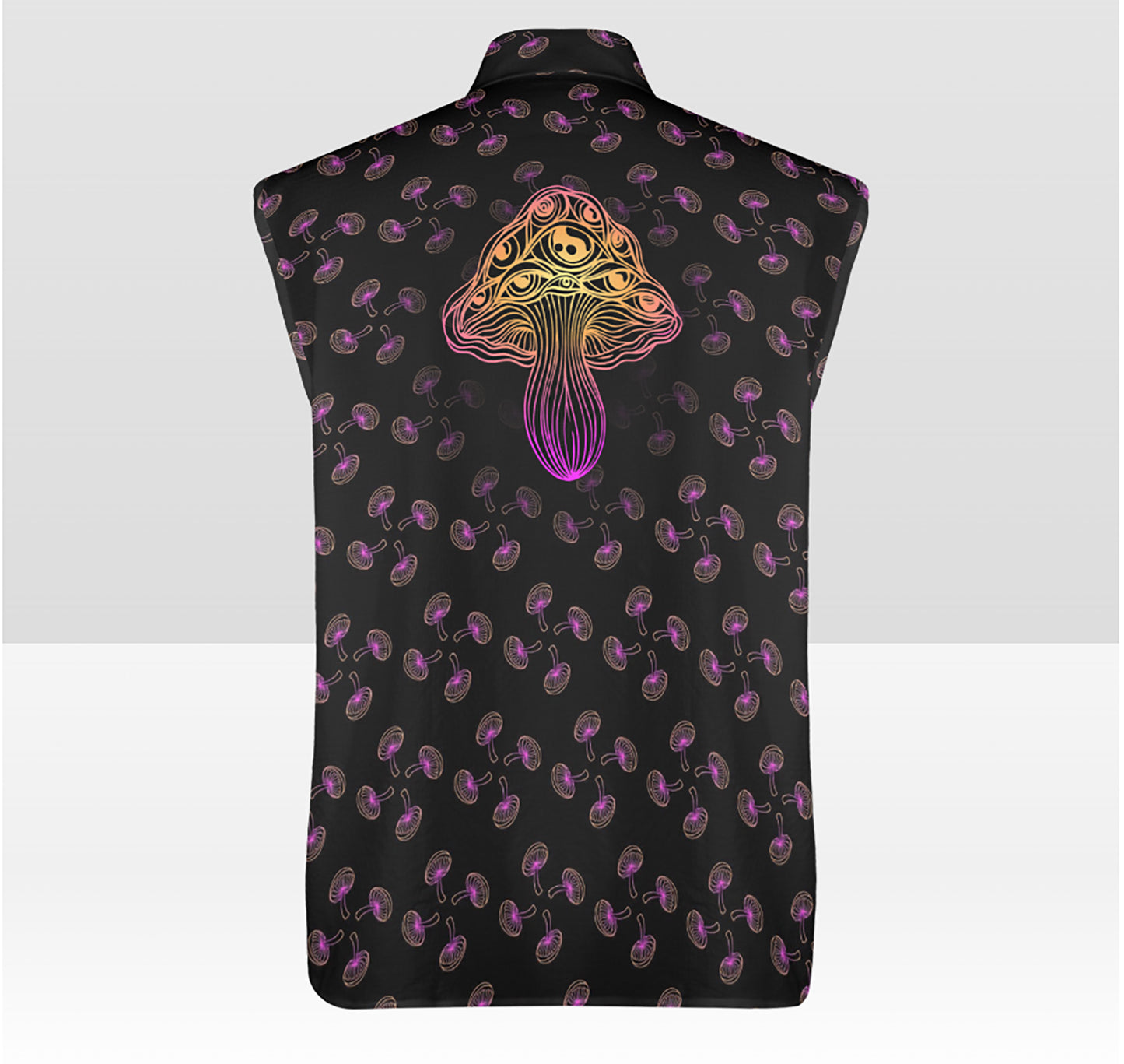Mushroom Festival Button Up Shirt Sleeveless