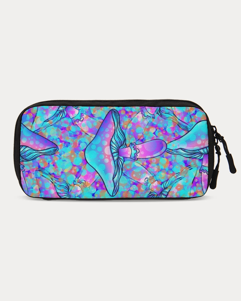 Roller Skates Wheel Bag Turquoise Mushroom Print