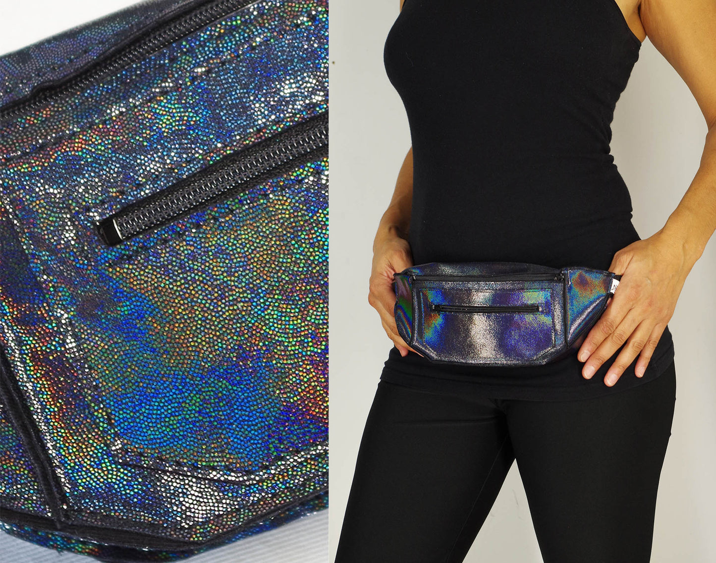 Festival Fanny Pack in Iridescent Black