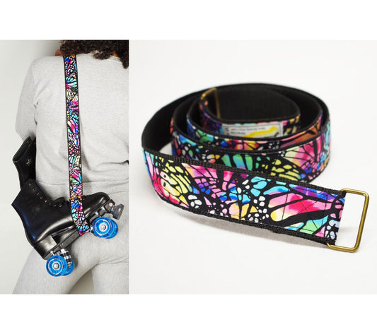 Roller Skate Leash:  Butterfly Print