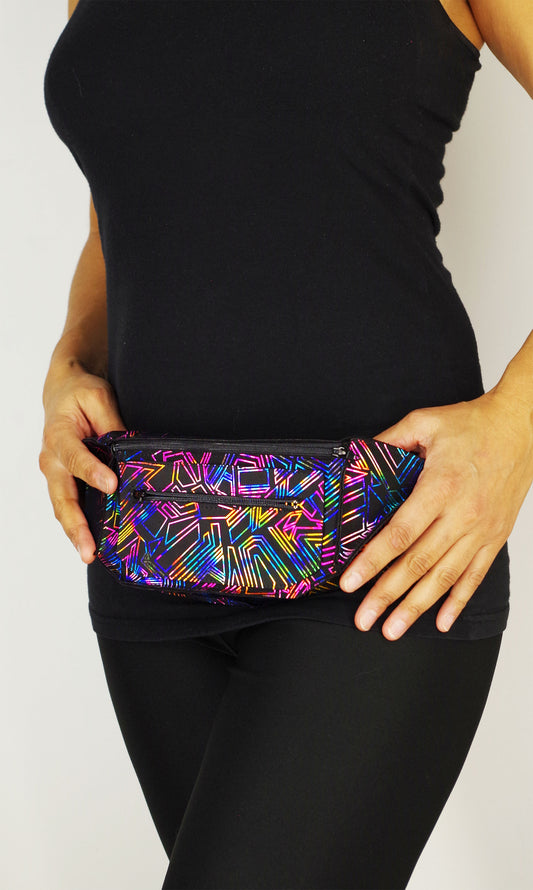 Festival Fanny Pack in Multi-Color Geometric Print