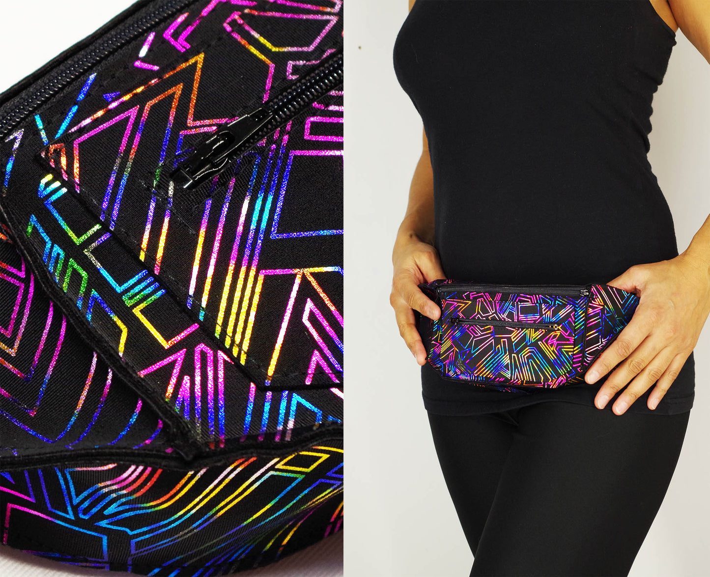 Festival Fanny Pack in Multi-Color Geometric Print