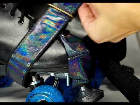 Roller Skate Leash:  Holographic Pearlescent Black