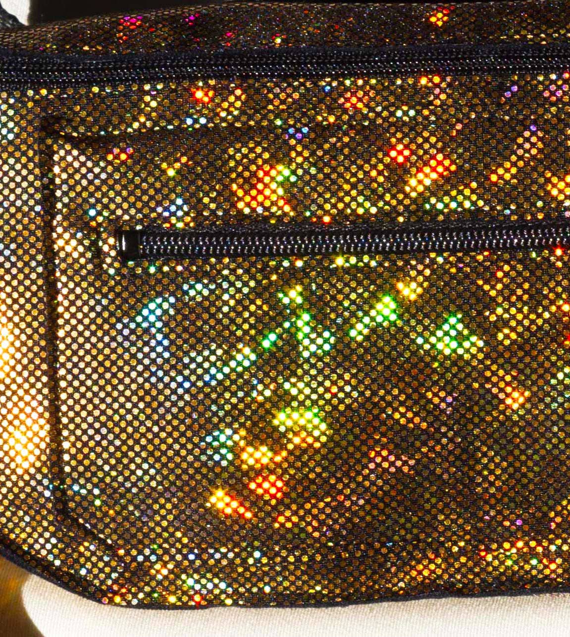 Festival Fanny Pack in Iridescent Gold Disco Glitter