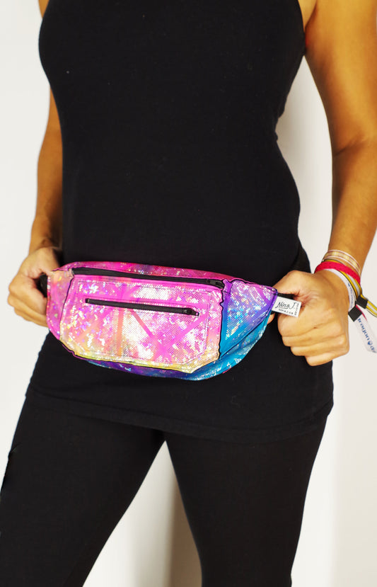 Holographic Unicorn Pink Festival Fanny Pack