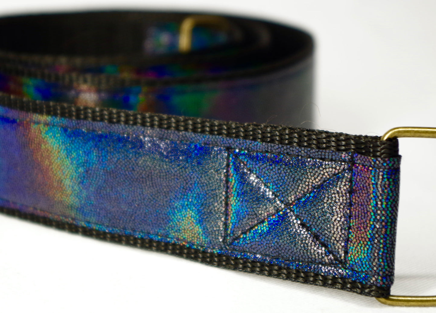 Roller Skate Leash:  Holographic Pearlescent Black