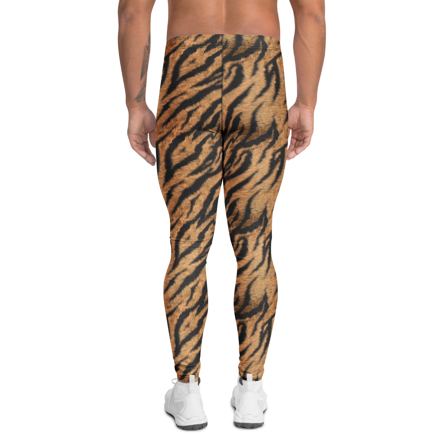 Fur Print Tiger Stripe Festival Meggings Men's Leggings