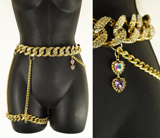 Retro Hip Hop Bling Style Body Jewelry