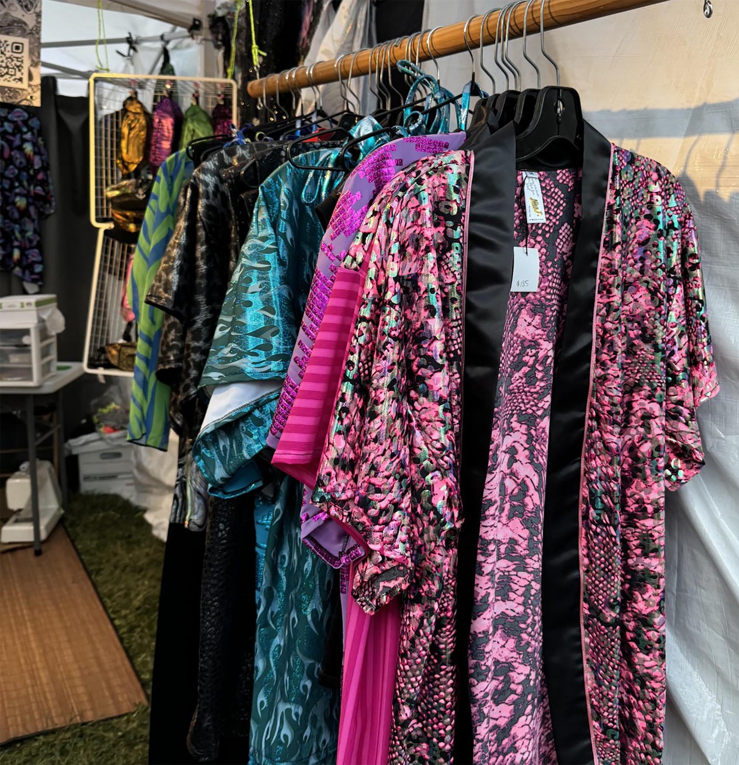 Sparkly Iridescent Handmade Festival Kimonos by Nina J