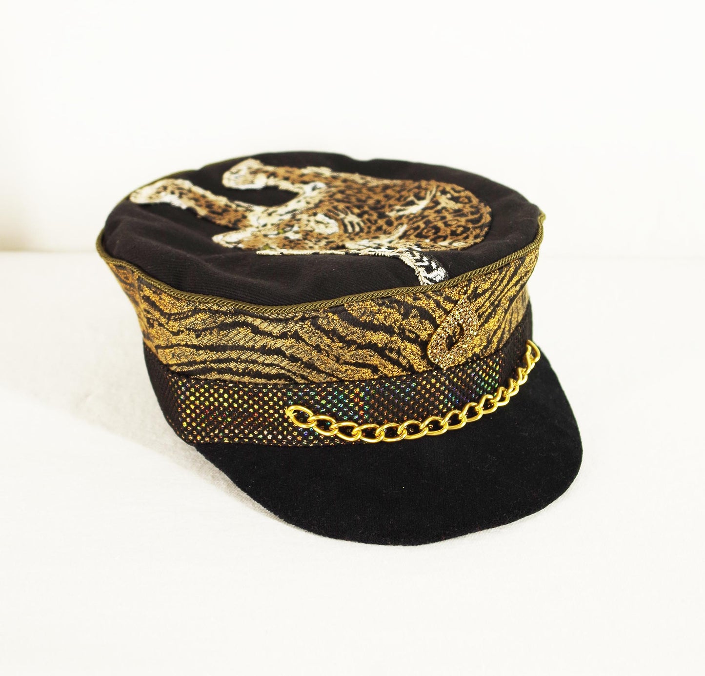 Tiger Brocade Soft Captain's Hat