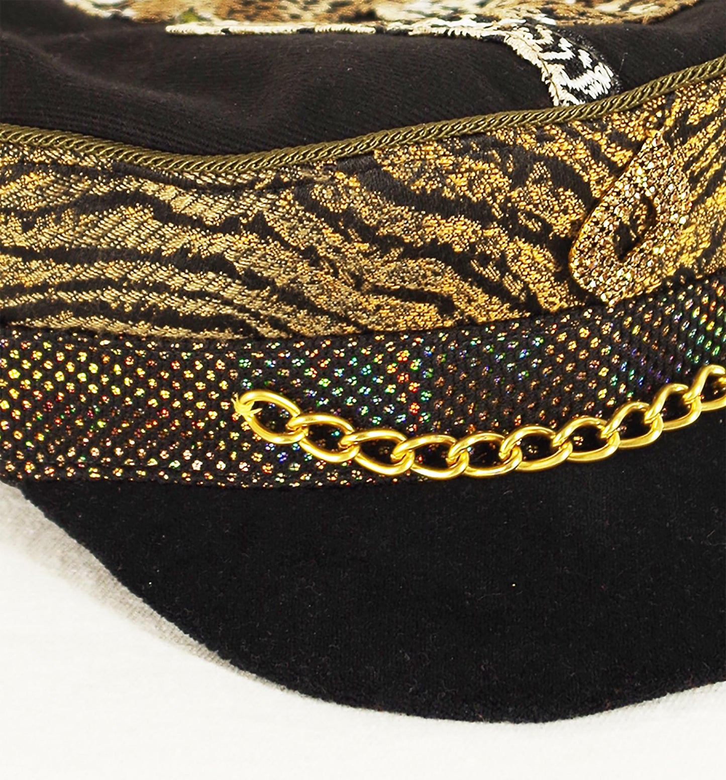 Tiger Brocade Soft Captain's Hat