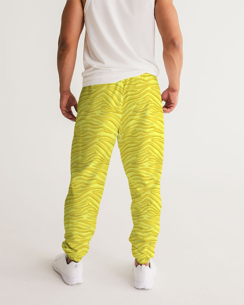 Chrome & Coral Men's Colorblocked Jogger Pants Black Track Pants