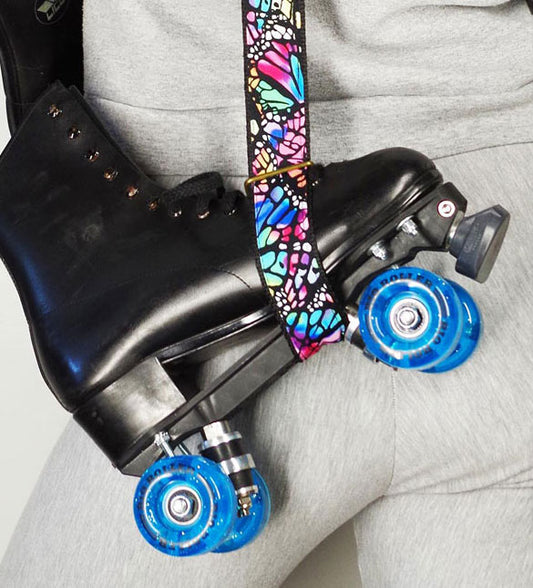 Roller Skate Leash:  Butterfly Print
